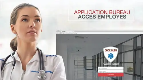 Application web de placement en santé privée pour gérer les offres de travail, disponibilités et alertes par texto